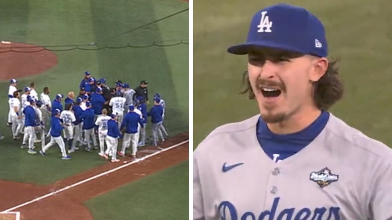 Los Angeles Dodgers vs Toronto Blue Jays score, Shohei Ohtani, benches clearing brawl, video