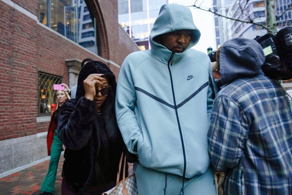 Cleveland Guardians pitcher Luis Ortiz exits federal court after being indicted for his alleged role in a betting scheme.