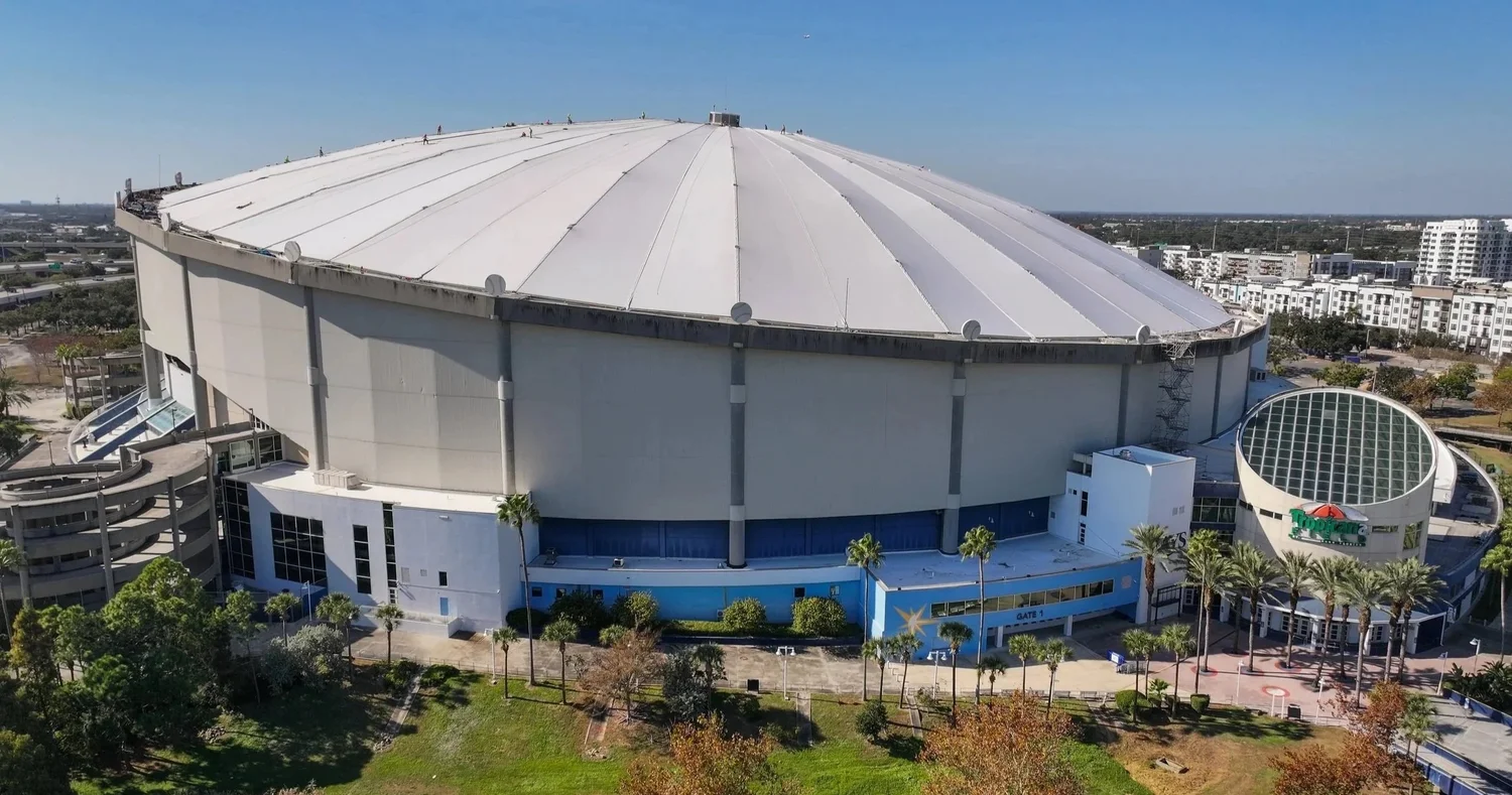 Final roof panel installed at Tropicana Field as St. Pete races toward 2026 reopening