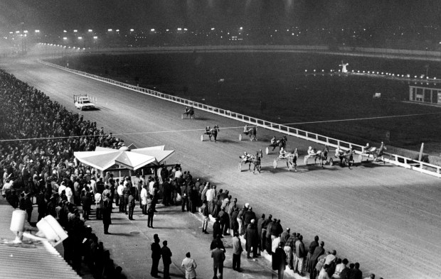 The Fox Valley Trotting Club opens at Sportsman's Park on Feb. 23, 1970. (Ed Feeney/Chicago Tribune) 