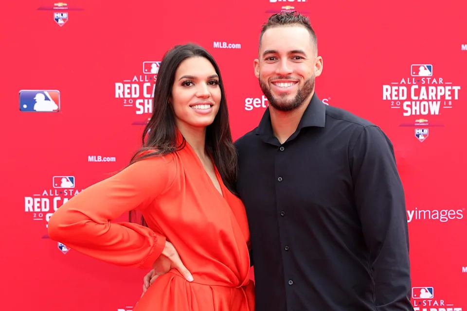  George Springer and his wife Charlise are seen in a 2018 file photo.