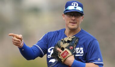 Kiké Hernandez talks some trash during Dodgers' World Series celebration