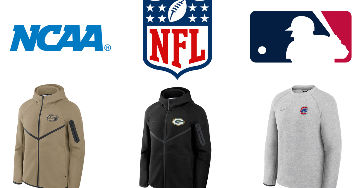Nike Expands Tech Fleece Collection With NFL, MLB, and NCAA Team Sets