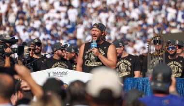 Dodgers' Clayton Kershaw says goodbye to fans, ends career a "champion for life"