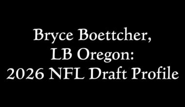 2026 NFL Draft Profile & Scouting Report