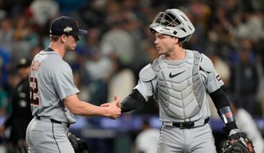 The Detroit Tigers’ Dillon Dinger wins AL Gold Glove award