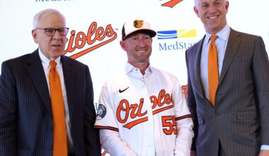 The Orioles introduce their new manager, Craig Albernaz
