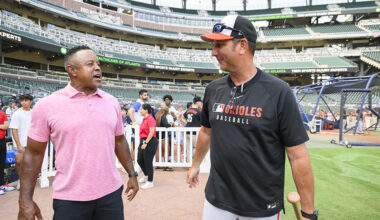 Angels coach John Mabry former Mariners Orioles...