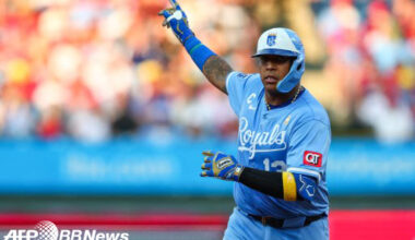 Salvador Perez extends his contract with Kansas City. 사진=ⓒAFPBBNews = News1