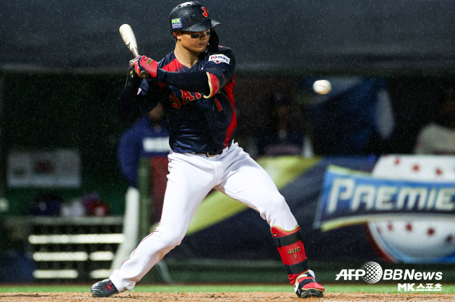 Shota Morishita (25, Hanshin Tigers), outfielder of the Japanese national baseball team. 사진=AFPBBNews=News1