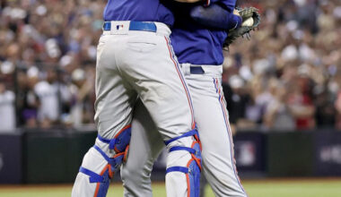 Adolis Garcia was the leading player in the 2023 Texas World Series. 사진=ⓒAFPBBNews = News1