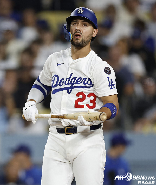 Conforto played in the Dodgers' starting left field last season, but fell short of expectations. 사진=ⓒAFPBBNews = News1