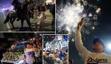 Dodgers World Series win sparks chaos in LA streets — police deploy tear gas after being struck by fireworks