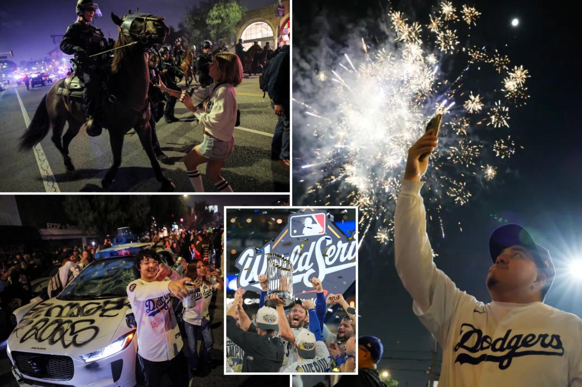 Dodgers World Series win sparks chaos in LA streets — police deploy tear gas after being struck by fireworks