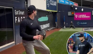 Yankees’ Gerrit Cole back throwing off mound in positive Tommy John recovery step