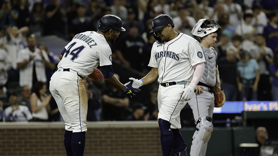 Seattle Mariners Josh Naylor Julio Rodríguez...