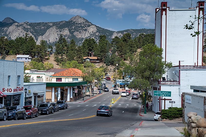 Downtown Estes Park, Colorado.