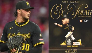 Paul Skenes getting second Pirates bobblehead