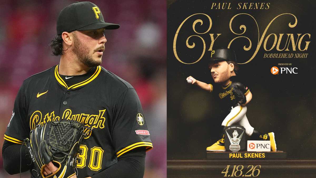 Paul Skenes getting second Pirates bobblehead