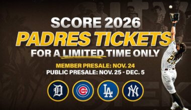 San Diego Padres 2026 single-game ticket presale
