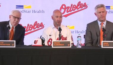 Baltimore Orioles introduce Craig Albernaz as new manager