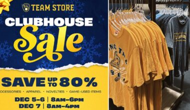 Brewers announce dates for annual Clubhouse Sale at AmFam Field