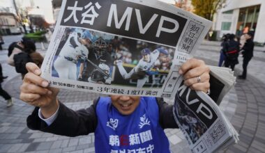 Shohei Ohtani wins baseball's 4th MVP award and Japan celebrates