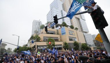 Los Angeles Dodgers' victory parade draws thousands of fans
