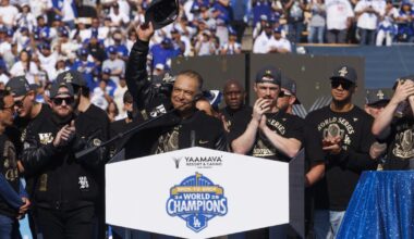 Dodgers celebrate repeat World Series title with another stadium rally
