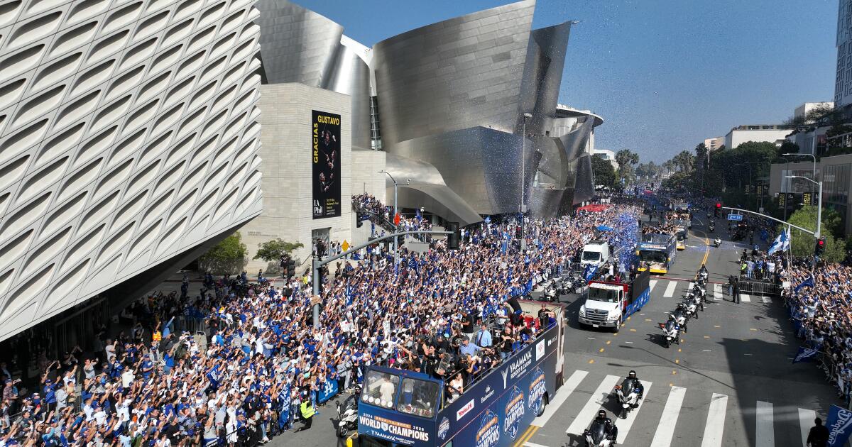 Photos: World Series Champion Dodgers parade Downtown LA