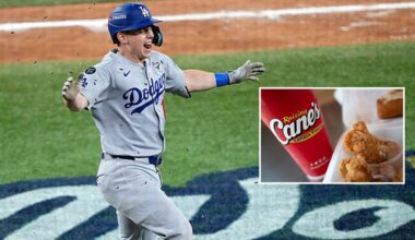 Dodgers' Will Smith to work celebratory 'shift' at Raising Cane's in Hollywood