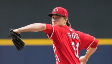 Cincinnati Reds pitcher Brady Singer