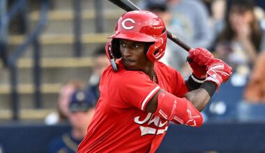 Cincinnati Reds outfielder Carlos Jorge