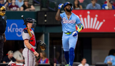 Phillies' new outfielder Adolis García has been notably successful against the Braves throughout his career