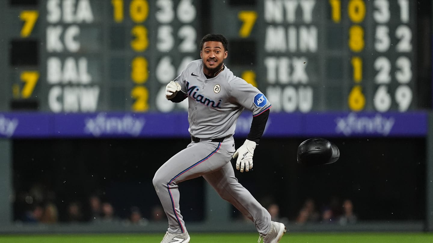 Miami Marlins v Colorado Rockies