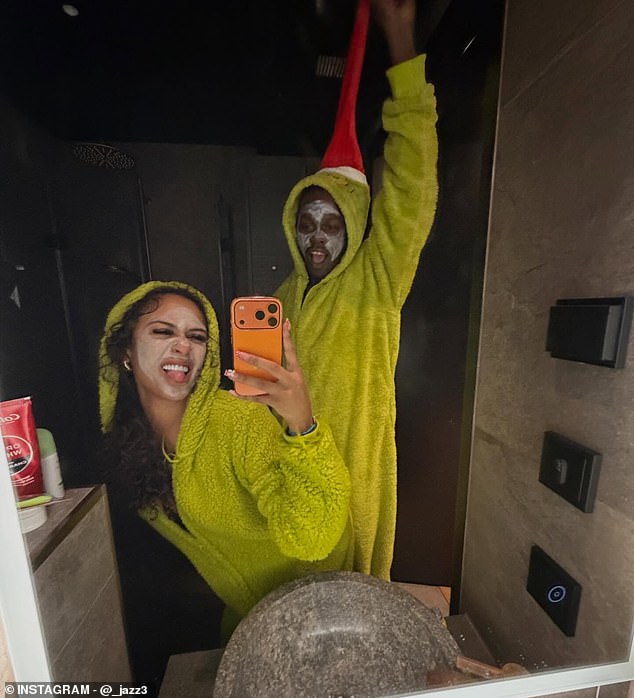 In a video posted to his account, Santiago was seen provocatively dancing on Chisholm