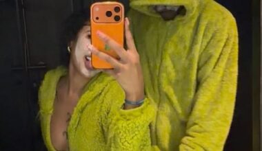 Yankees star Jazz Chisholm and his partner, Ahnalys Santiago, celebrated the holidays