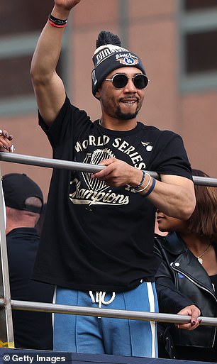 Mookie Betts after winning the 2025 World Series