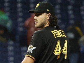Cody Ponce of the Pittsburgh Pirates pitches during a game in 2021.