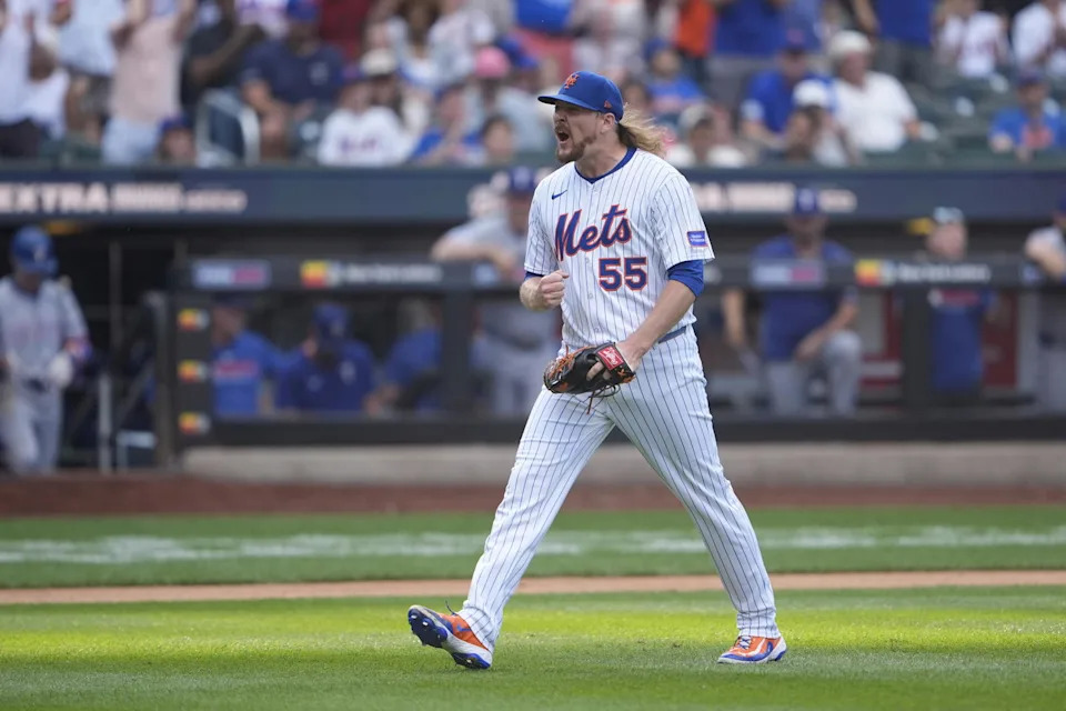 Free-agent pitcher Ryne Stanek (55). © Gregory Fisher-Imagn Images