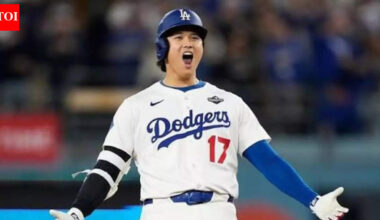 Los Angeles Dodgers star Shohei Ohtani earns AP Male Athlete of the Year honor for record-tying fourth time | MLB News