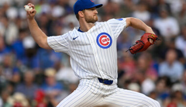 FILE - Chicago Cubs starter Michael Soroka delivers a pitch during the first inning of a baseball game against the Cincinnati Reds, Aug. 4, 2025, in Chicago. (AP Photo/Paul Beaty, File)