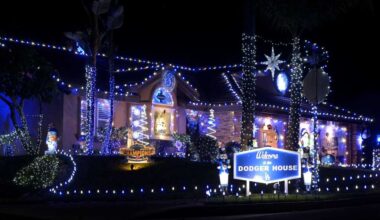 It’s always a blue Christmas at Upland’s Dodger House – Daily Bulletin