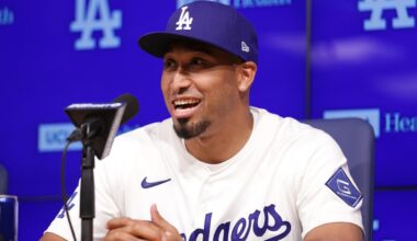 Ex-Met Edwin Diaz introduced as a Dodger: 'I'm really happy to be here'