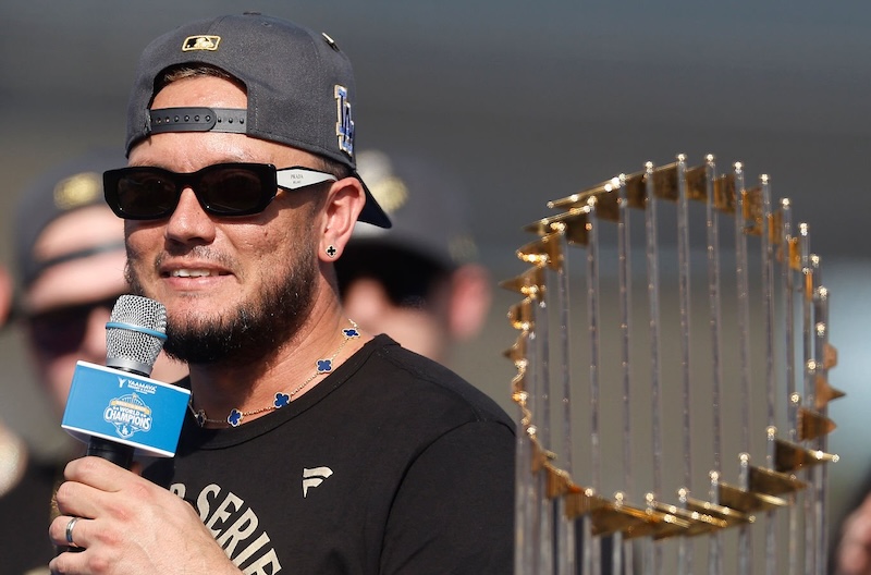 Miguel Rojas, 2025 Dodgers World Series celebration