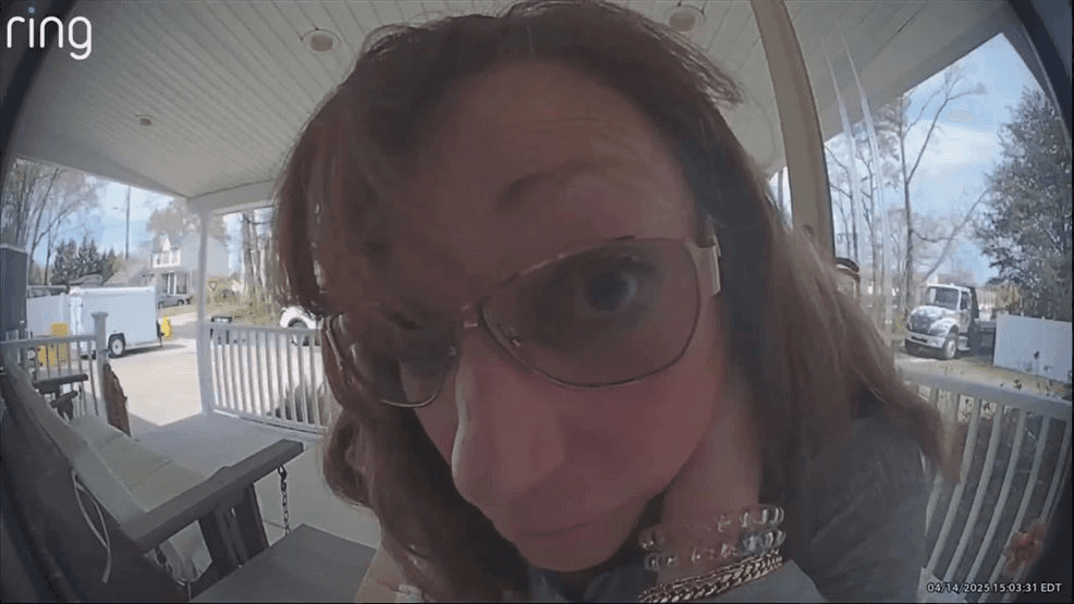 In April, Kimberly Bache’s Ring doorbell camera captured her sister Dawn White on the front porch pleading for help. She appeared to be ending things with her live-in boyfriend. (Kimberly Bache)