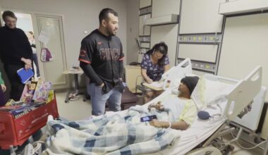 Cincinnati Reds catcher Jose Trevino surprises kids at Driscoll Children’s Hospital