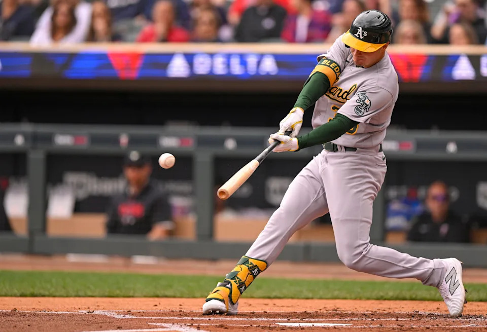 Outfielder J.J. Bleday hit .212 in 2025 with 17 doubles and 14 homers in 98 games for the Athletics. He was the fourth overall pick in the 2019 MLB draft.