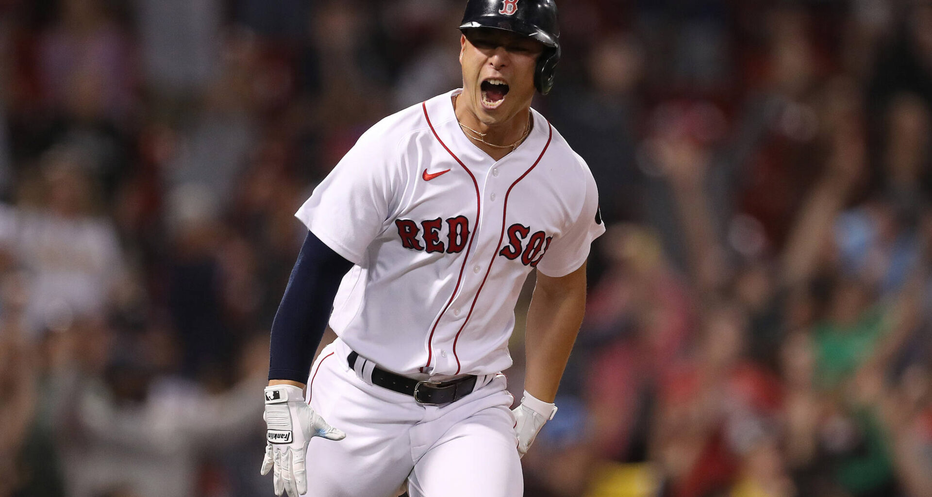 Seattle Seahawks receiver Jaxon Smith-Njigba runs with the ball against the Tampa Bay Buccaneers on Oct. 5, 2025 at Lumen Field in Seattle, Washington. (Photo courtesy of the Seattle Seahawks)