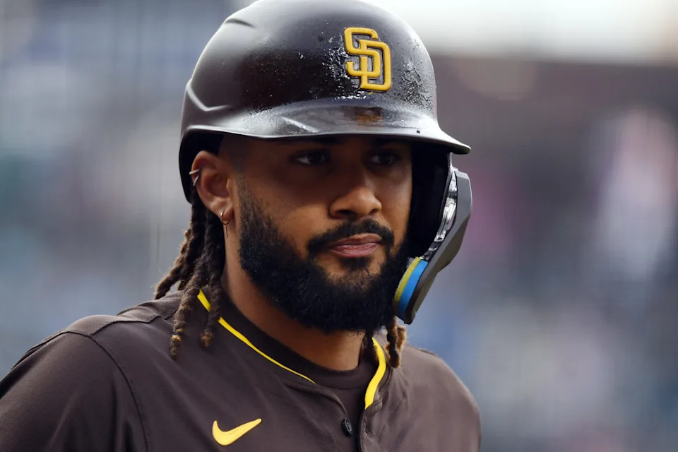 San Diego Padres outfielder Fernando Tatis Jr. (23)© Christopher Hanewinckel-Imagn Images